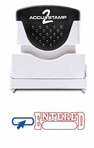 ENTERED - Accustamp Self-Inking Stock Message Rubber Stamp